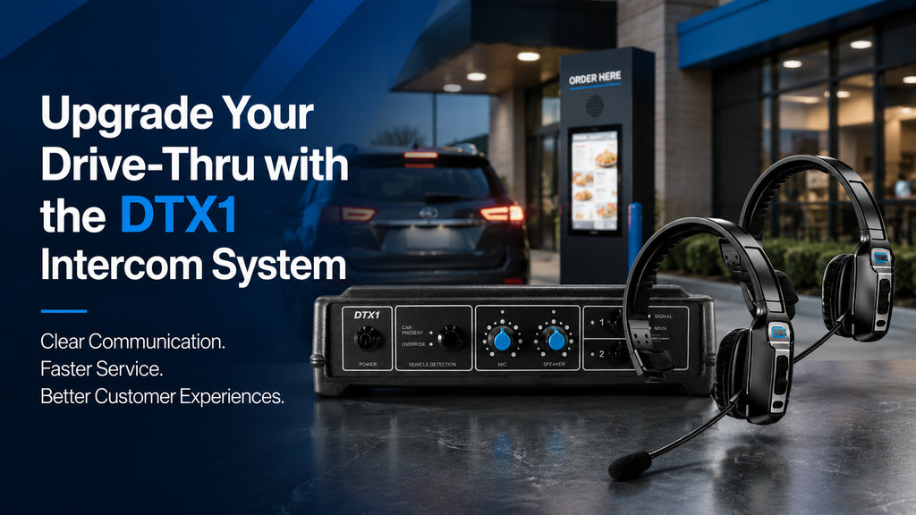 DTX1 Drive-Thru Intercom System for Restaurants & QSRs - DIY Complete KIT