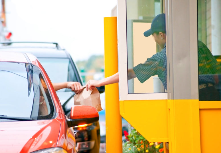 New off-premises innovation at QSR restaurants, Food Trucks Drive thru, Curbside, Headsets