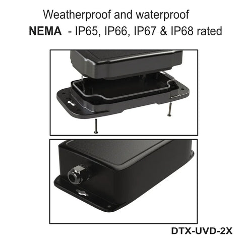 Ultrasonic Vehicle Detector DTX-UVD2X - Car Sensor - Drive Thru System - Timer -Gate Opener - VDB- Drive Through Intercom Headset - Vehicle Loop Detectors